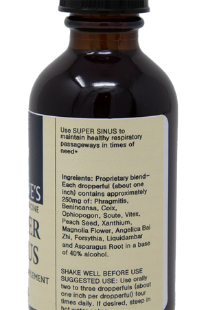 Super Sinus Ingredients - Chinese Sinus Remedy - Dr. Daves Herbal Medicine